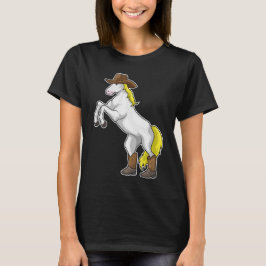 Pferde Cowboy Boots T-Shirt