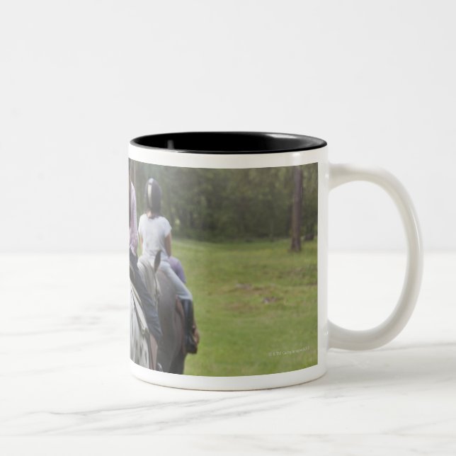 Pferde der kleinen Mädchen Reit Zweifarbige Tasse (Rechts)