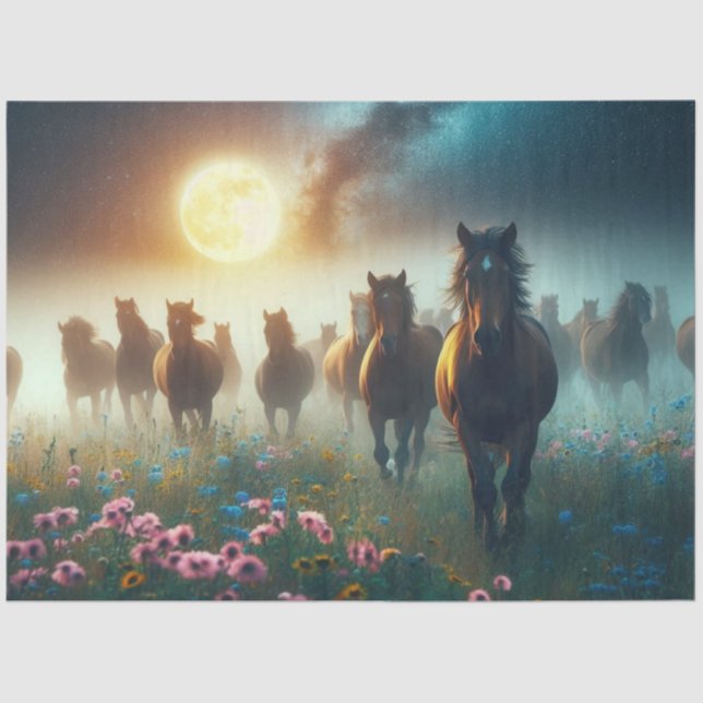 Pferde der Nacht Seidenpapier (Vorderseite)