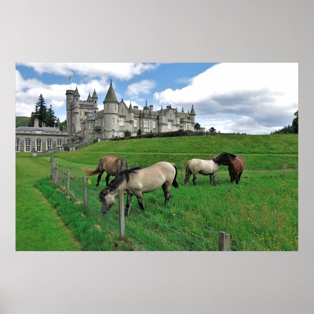 Pferde des Balmoral Castle Poster (Vorne)