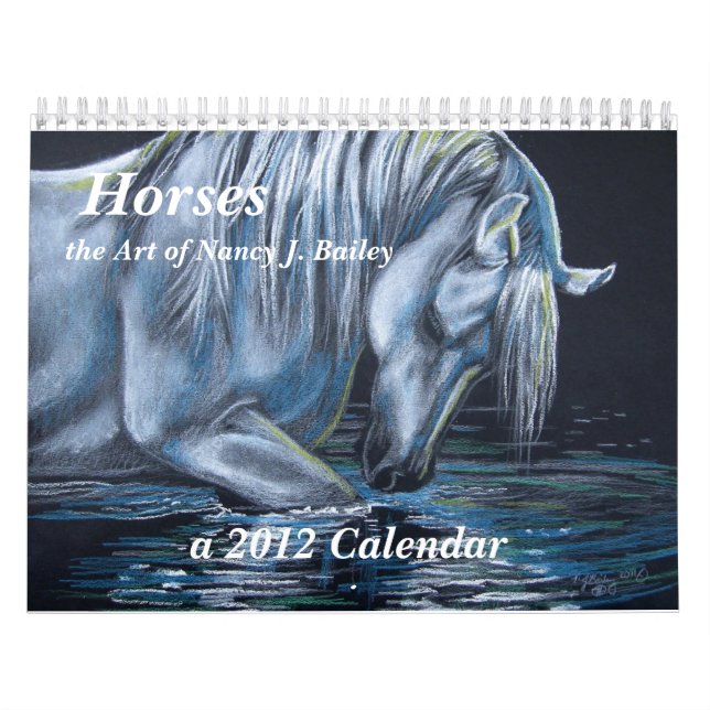Pferde - die Kunst von Nancy J. Bailey Kalender (Titelbild)