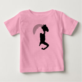 Pferde, die Mädchen T - Shirt zusammenlaufen