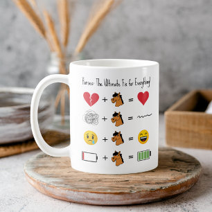 Pferde: Die ultimative Lösung für alles! Heiße Sch Kaffeetasse