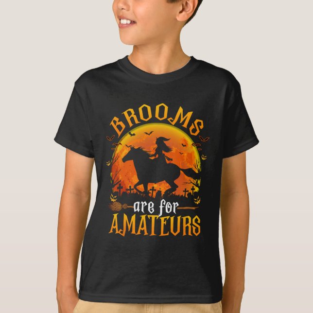 Pferde, die zu Halloween-Funny-Brüder sind, sind f T-Shirt (Vorderseite)