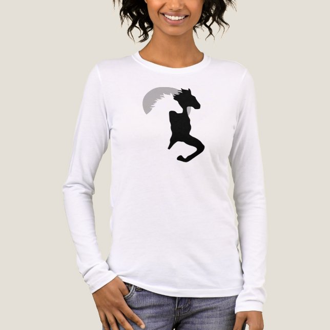 Pferde, die zusammen T - Shirt laufen (Vorderseite)