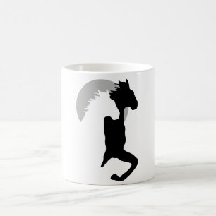 Pferde, die zusammen Tasse