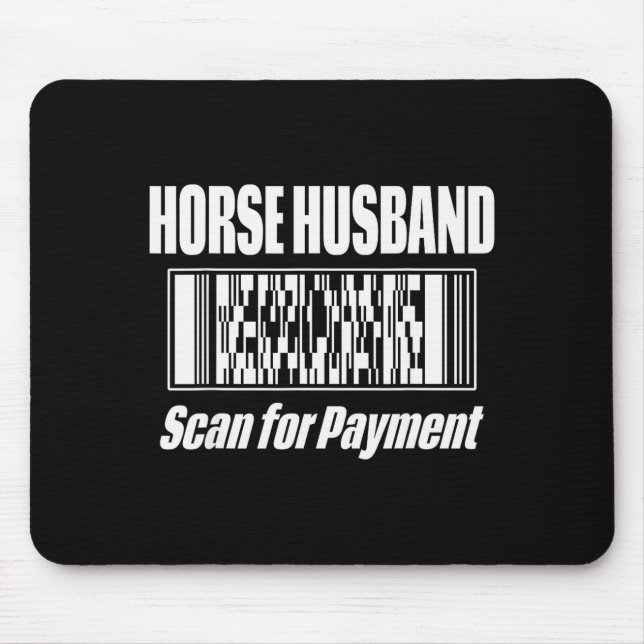 Pferde Ehemann  Mousepad (Vorne)