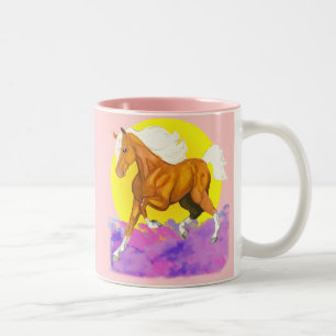 Pferde - eine Touch des Himmels auf Erde Zweifarbige Tasse