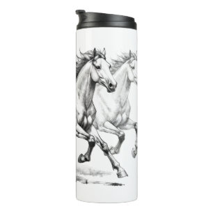 Pferde-Eleganz Thermosbecher