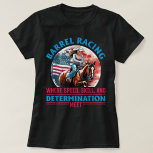 Pferde-Fass-Rennen Fassrennen, wo Geschwindigkeit T-Shirt