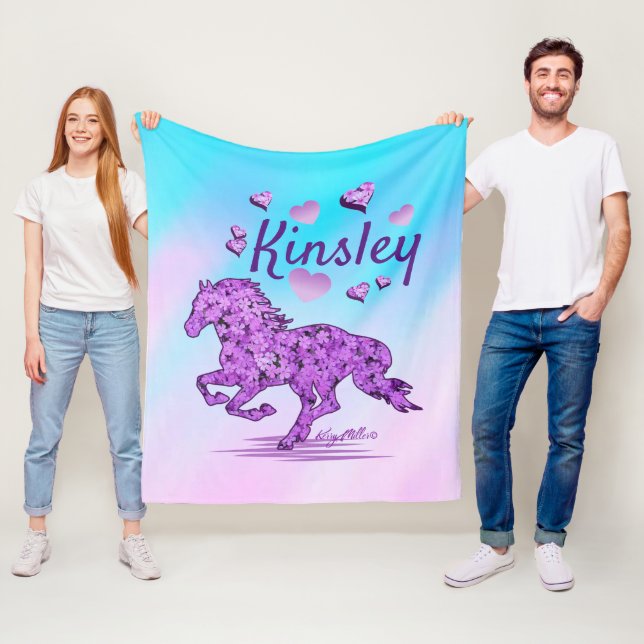 Pferde Fleece Blanket (Beispiel)