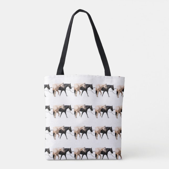 Pferde führen mit Pferden Tasche (Rückseite)