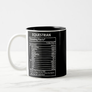 Pferde Funny Reitsport Facts Daily Value Riding Ho Zweifarbige Tasse