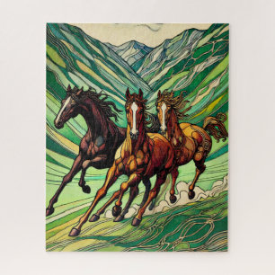 Pferde Galloping 500 Stück Puzzle