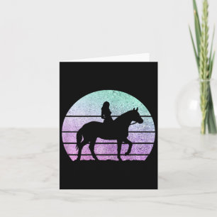 Pferde Girl Horseback Reitsport Reiten Karte