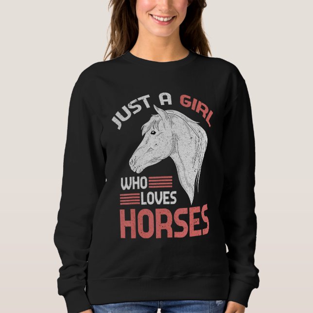 Pferde Girls - Reiten Sweatshirt (Vorderseite)