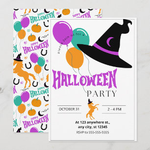 Pferde-Halloween-Party-Einladung Einladung