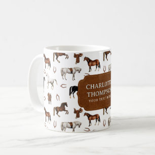Pferde Hufeisen Pferdesättel Benutzername Kaffeetasse