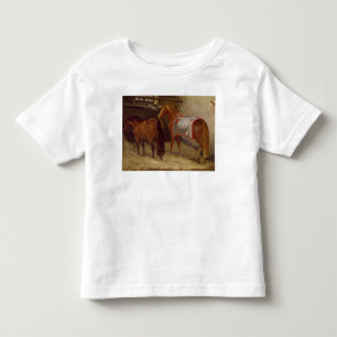 Pferde in den Ställen Kleinkind T-shirt