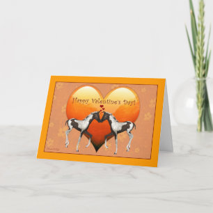 Pferde in der Liebe Valentinstag Feiertagskarte