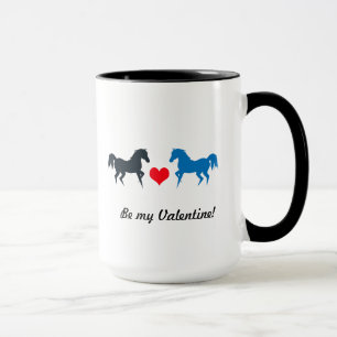 Pferde in der Tasse Liebe