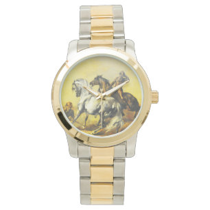 Pferde in der Wüste Armbanduhr