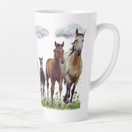 Pferde in einer Wiese-Tasse Milchtasse