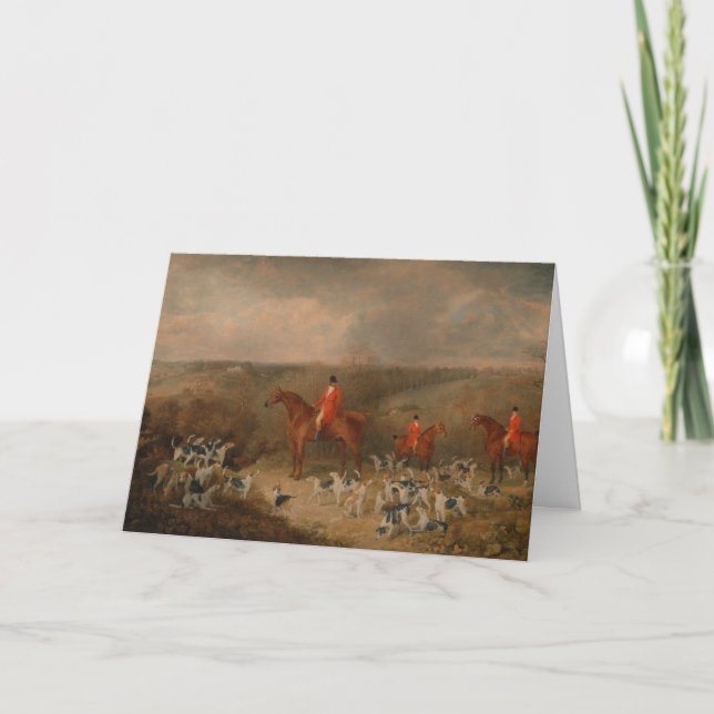 PFERDE IN HOUNDS ALL-OCCASION/BLANK CARD DANKESKARTE (Vorderseite)
