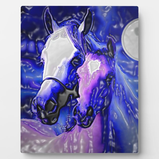 Pferde in Liebe Fotoplatte (Vorderseite)