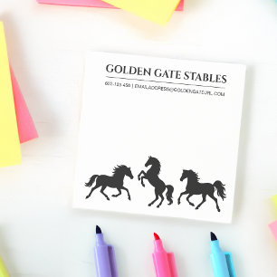 Pferde in Motion Pferdestall oder Ranch Post-it Klebezettel