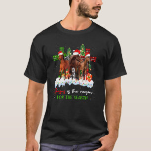 Pferde Jesus ist der Grund für die christliche Jah T-Shirt