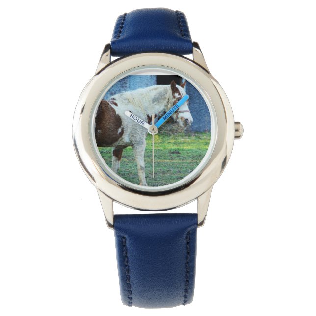 Pferde Kinder beobachten Armbanduhr (Vorderseite)