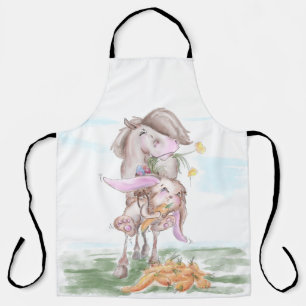 Pferde Kochschürtze Osterbild Pferd und Hase Schürze