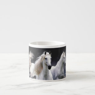 Pferde laufen Kissen Espressotasse