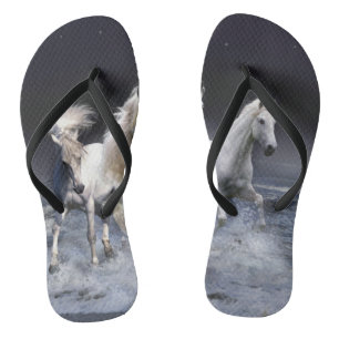 Pferde laufen Kissen Flip Flops