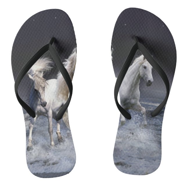 Pferde laufen Kissen Flip Flops (Fußbett)