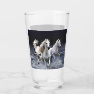 Pferde laufen Kissen Glas