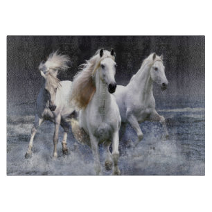 Pferde laufen Kissen Schneidebrett