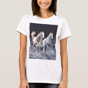 Pferde laufen Kissen T-Shirt