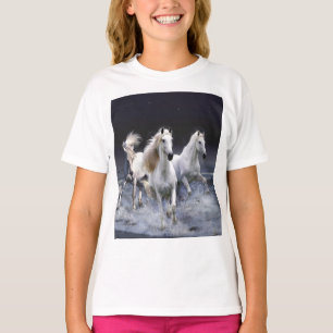 Pferde laufen Kissen T-Shirt