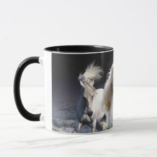 Pferde laufen Kissen Tasse