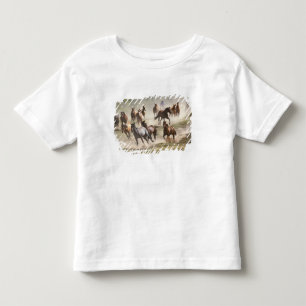Pferde laufen während des Roundups, Montana Kleinkind T-shirt