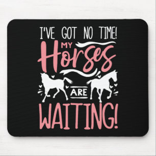 Pferde Lover Shirt Girls Horseck Reittier Mousepad