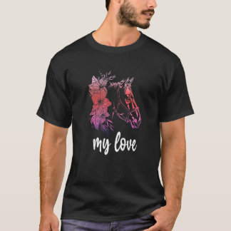Pferde Meine Liebe Pferdefan Stabiler Horseshoe Sa T-Shirt