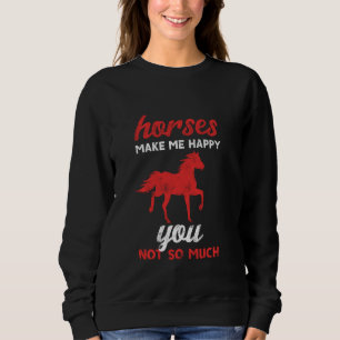Pferde Pferde Glücklich Pferdereiten Sweatshirt