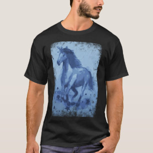 Pferde Pferde Liebe Pony Reiter Rodeo hie T-Shirt
