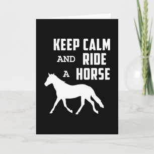 Pferde Pferde Pferdereiten Reiten Behalt Calm Gift Karte