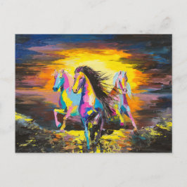 Pferde Postkarte