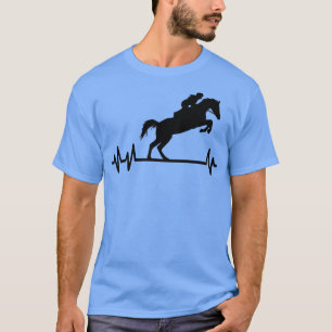 Pferde Pulsreiter Herzschlag Reittiere T-Shirt