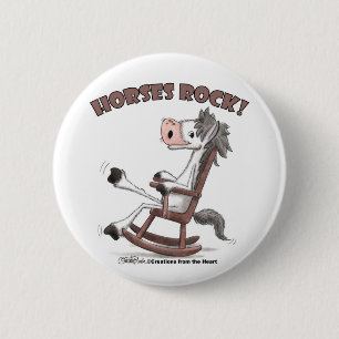Pferde Rock! Button